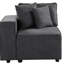 Confortable chaise d'appoint grise avec siège souple et dossier flexible, chic et confortable pour le salon