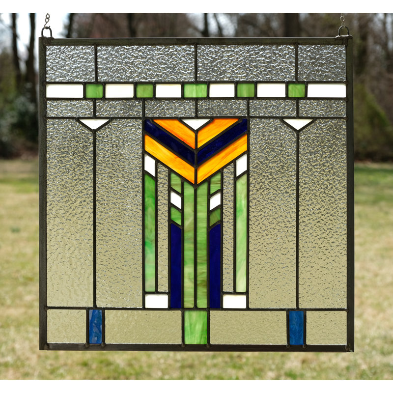 Panneau de vitrail Frank Lloyd Wright Inspd Prairie