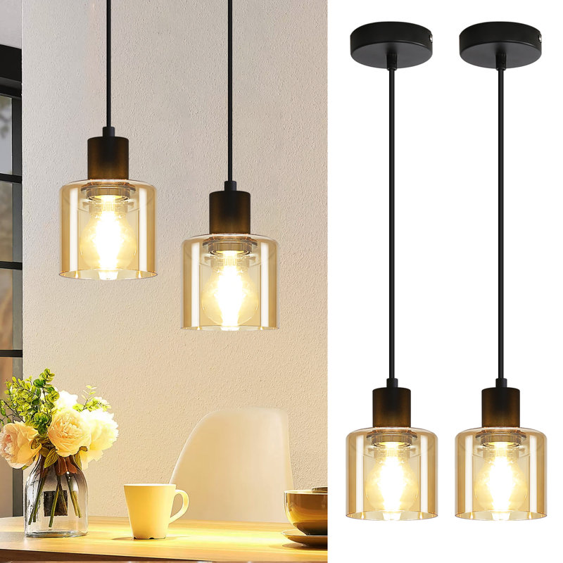 Digiacomo 2 - Light Transparent Drum Pendant