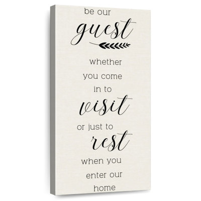 Be Our Guest Wall Sign