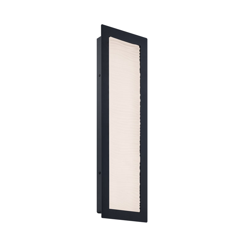 Wavelet 3000K Dimmable LED Outdoor Wall Light With Color Temperature Switch from 2700K/3000K/3500K/4000K, Weather Resistant Powder Coated Finish