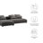 Solace 2-Piece Modular Upholstered Sectional Sofa With Chaise-101323721