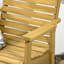 Chaise berçante d'extérieur en bois Outsunny