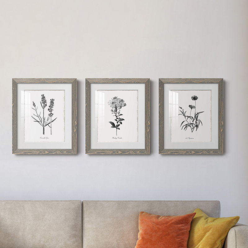 Simply Imperial - Ensemble de 3 cadres photo, Gris, H 31,5 po x l 43,5 po x P 1 po