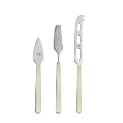Fantasia Pewter Cheese Knives - Sage