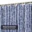 Rideau de douche bleu imperméable, rideaux de douche pour la salle de bain avec 12 crochets-130015809