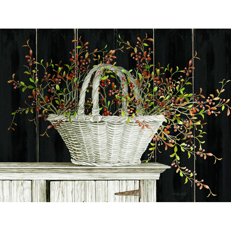 Panier doux-amer - reproduction sur toile tendue, H 12 po x l 16 po