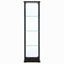 Vitrine noire à 4 tablettes
