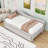 Twin L-Shaped Upholstered Daybed with Trundle-1941689304