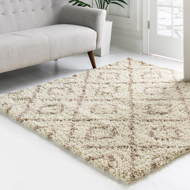 Geometric Indoor Rug, Square 3'3"