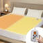 Très grand matelas chauffant, couvre-lit électrique avec minuterie de 12 heures et 10 réglages de chaleur, chauffe-lit double avec contrôleur double, lavable à la machine, 78 po x 80 po