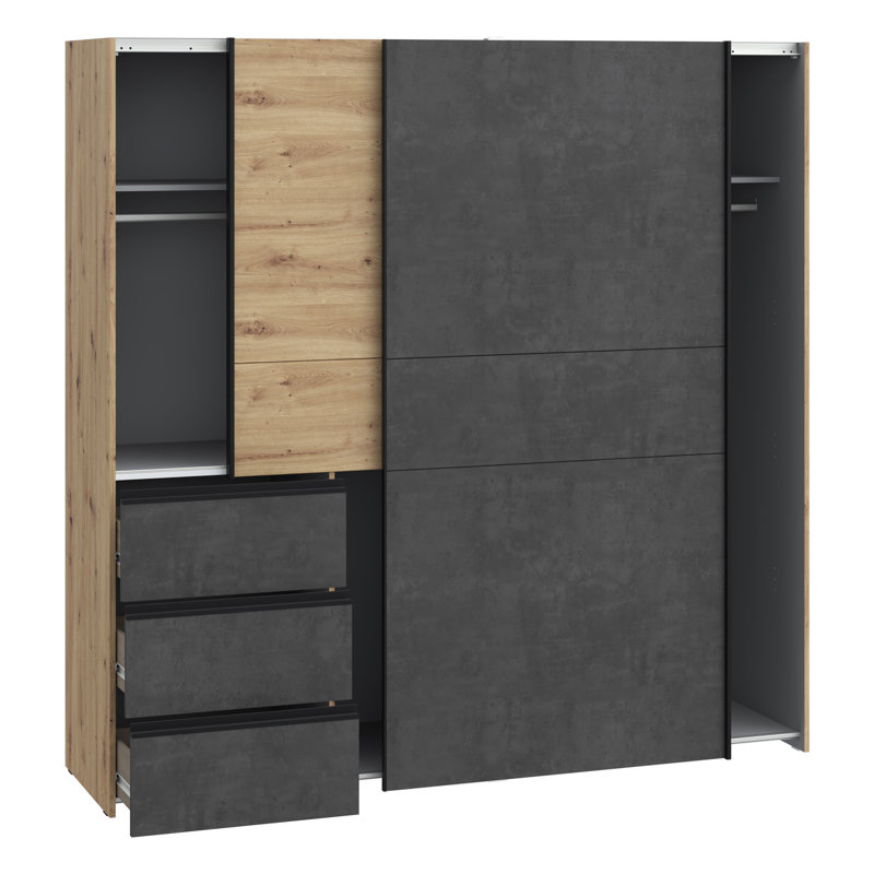 2 Door Manufactured Wood Wardrobe