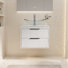 Ensemble de meuble-lavabo mural simple 24 po avec lavabo vasque Sharee Sharee