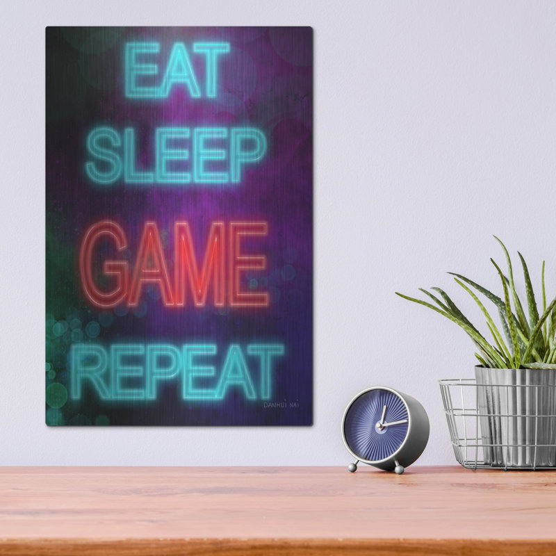 Ebern Designs «Game On 6» par Danhui Nai, art mural en métal, H 16 po x l 16 po