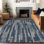 Tapis bleu marine intérieur / extérieur lavable à la machine Christain ACN1304-102534686