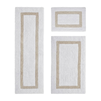 Atle Reversible Cotton Tufted Bath Rug Set