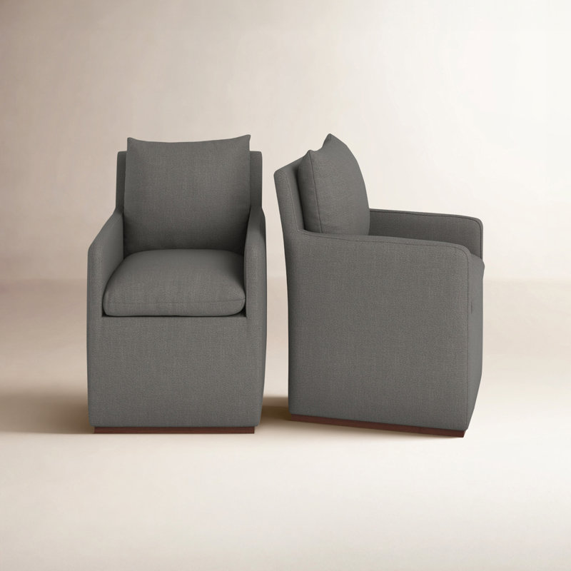 Fauteuil l 23,23 po avec roulettes Bobbi, Lin performance Effie Flint