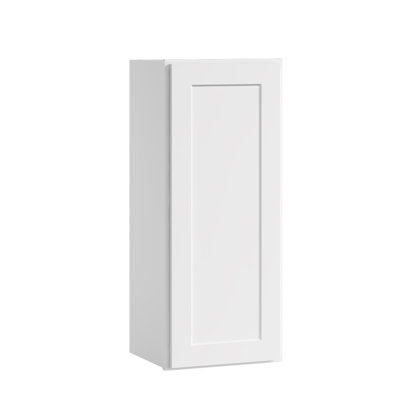 HOMEIBRO Cozy Design 15 W x 12 D x 30 H Ready-to-Assemble Plywood Shaker Standard Wall Cabinet in Shaker White