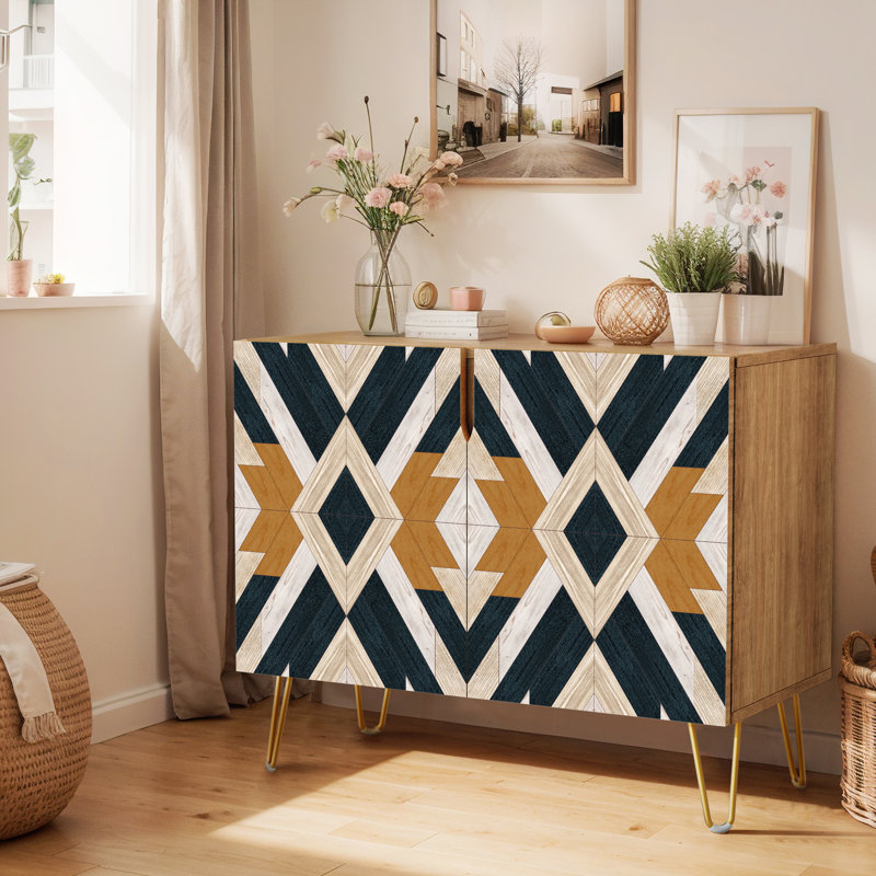 35'' Sideboard, Vintage Polygon Brown