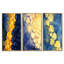 «Ethereal Cascade of Seashells - Yellow Seashells», impression sur toile à 3 panneaux-129076565-129076566