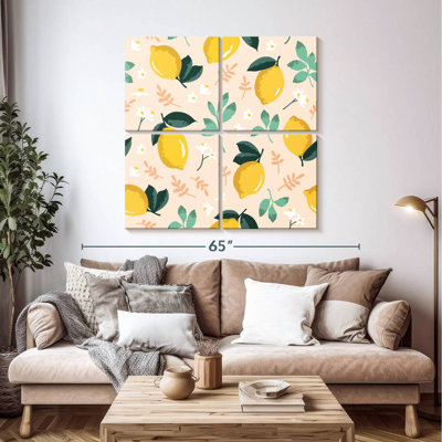 Yarlin Lemon And Flowers Pattern