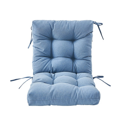 Water Resistant Outdoor 4 " Dining Chair Seat / Back Cushion