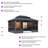 PURPLE LEAF 12' W x 16' D Sunroom Hardtop Gazebo Solarium Galvanized Steel Double Roof All-Weather Aluminum Outdoor Screen House