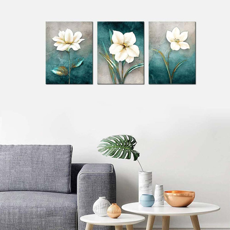 3 Piece Wrapped Canvas Print, 60 cm H x 40 cm W