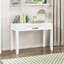 Bureau, bureau d'écriture rustique transitionnel blanc 42 po avec tiroir | Bois | Blanc