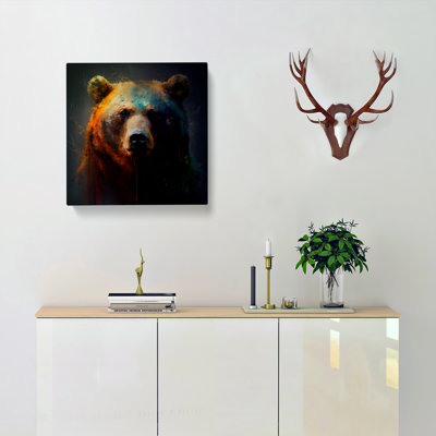Bear Abstract Expressionism No.2 - No Frame Print