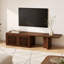 Meuble télé extensible avec rangement pour téléviseur de 80 po ou moins, noyer / 60,6 po à 84,3 po-1609341535-1609341534