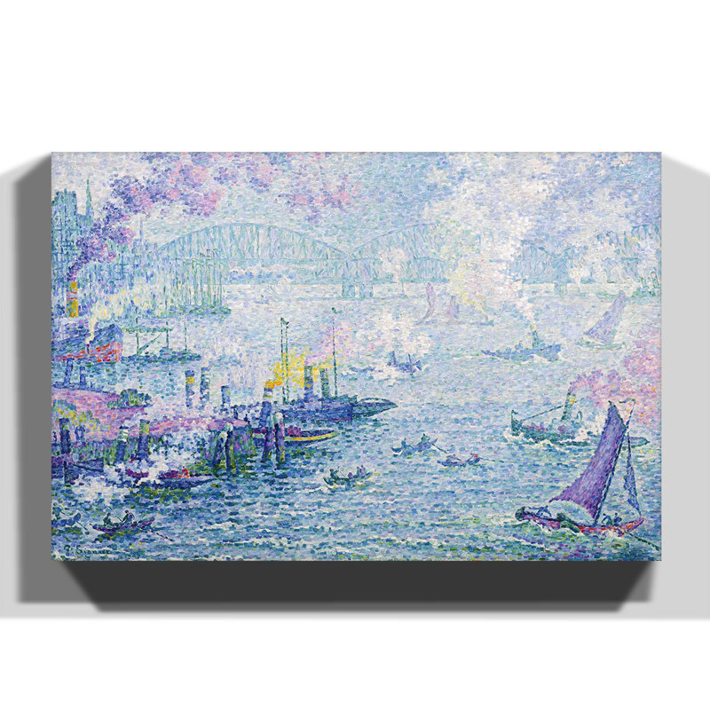 Paul Signac - Wrapped Canvas Painting, 70cm H x 100cm W