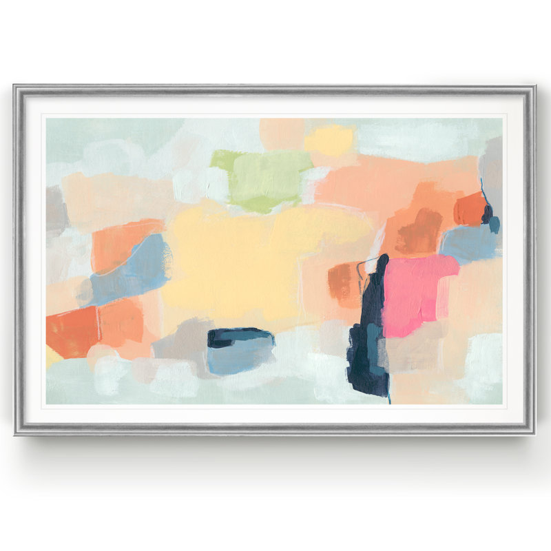 Cartographe - reproduction sur toile, H 18,5 po x l 24,5 po, Impression encadrée, Argent argent
