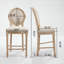 Chaises de salle à manger de style champêtre
