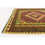 Tapis de zone en laine 3 pi 3 po x 5 pi 2 po one-of-kind noué la red Doorfield