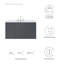 48" Wall-Mount Bathroom Vanity In Grey White-888096321-888096323