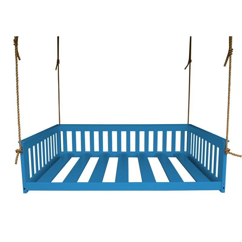 Carol Solid Wood Daybed, Carribean Blue, Full