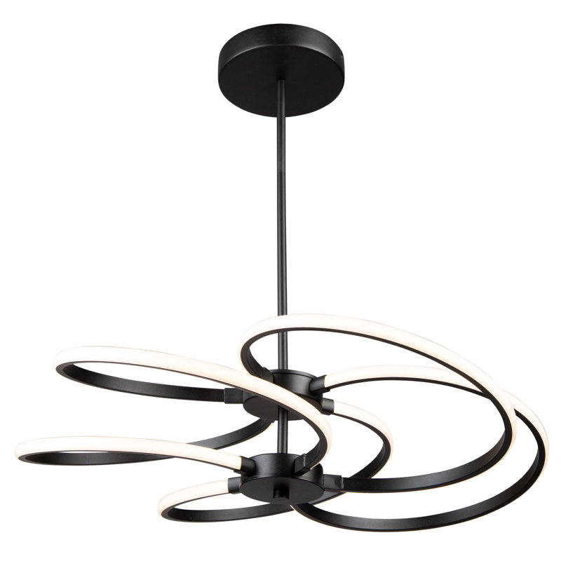 Luminaire suspendu cylindrique Ryann, H 62,67 po x l 26,3 po x P 26,3 po 