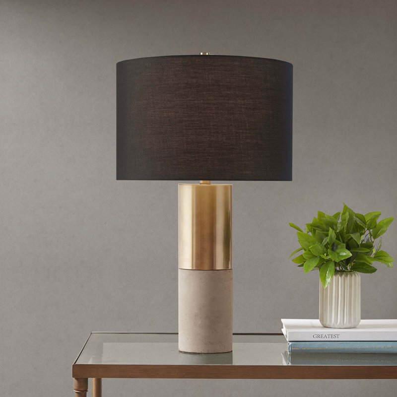 Lampe de table en béton