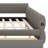 Modern Upholstered Platform Bed Frame Featuring USB Ports and 2 Storage Drawers-17481568