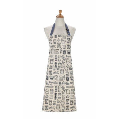 No Pattern Cotton Bib Apron