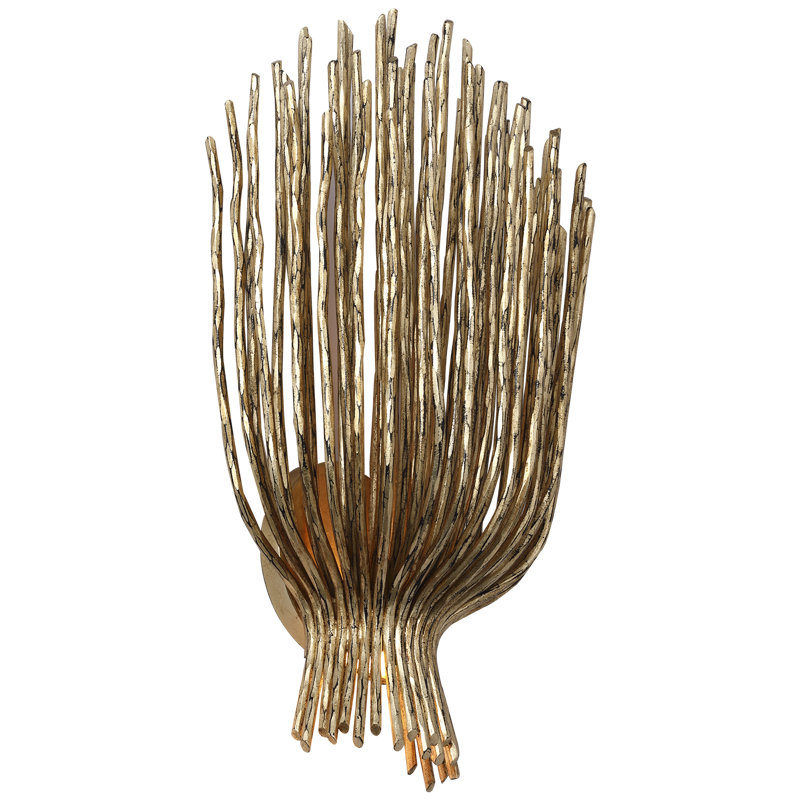 Chapman & Myers Astra 17" Sculpted Sconce, Gilded Iron