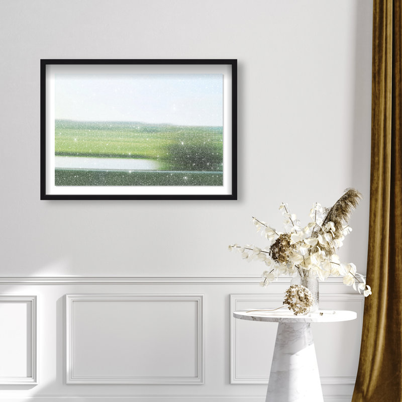 Velocity Meadow I Print by Oliver Gal, 11.5"H x 16.5"W, Black Shadowbox