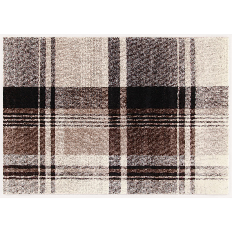 Plaid Area Rug Set, Rectangle 200 x 300cm
