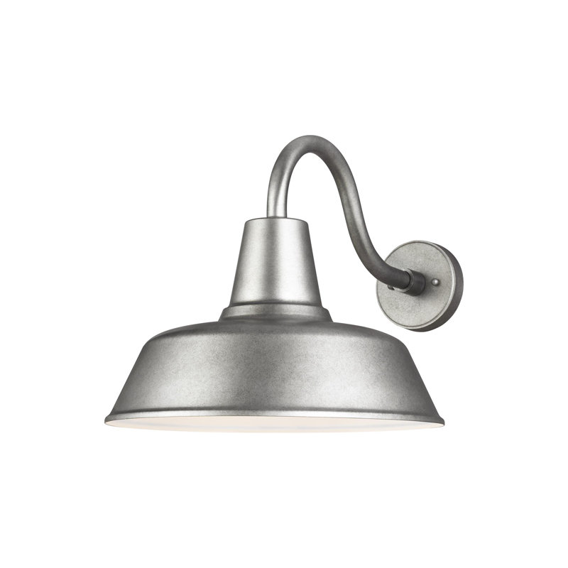 Luminaire de grange d'extérieur Blakeston, Étain patiné, H 15 po x l 16 po x P 16 po, Non