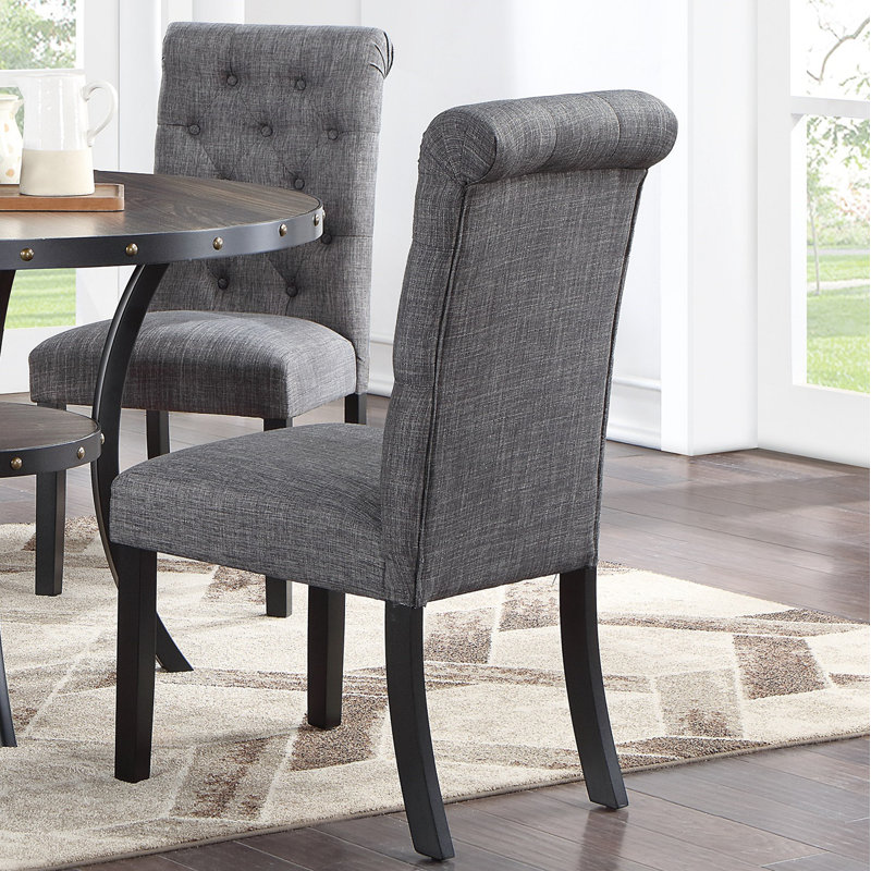 Ensemble de 2 chaises de salle à manger en tissu