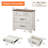 Farmhouse Nightstand With 3 Drawers, Distressed White，31.5"-1996705877-1996705878
