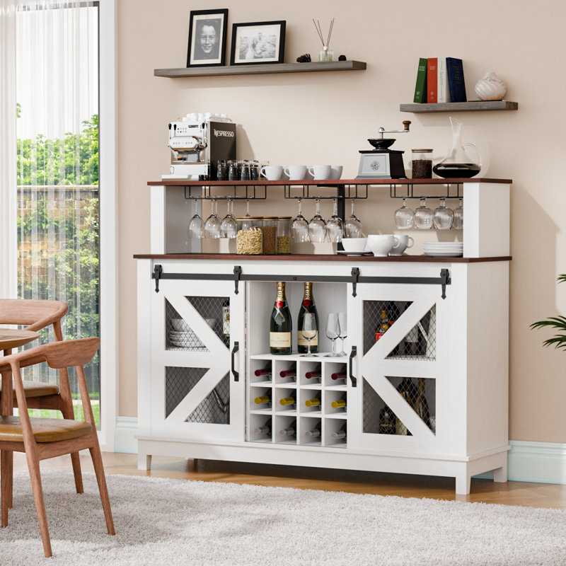 Bar de style campagnard, Blanc