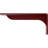 2"W x 12"D x 5 1/4"H Embrey Steel Bracket, Hammered Bright Red-89194595-64105819