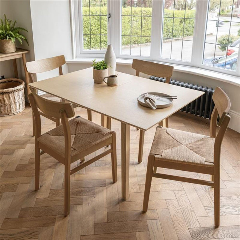 Tenaya 4 - Person Dining Set, Pale Oak